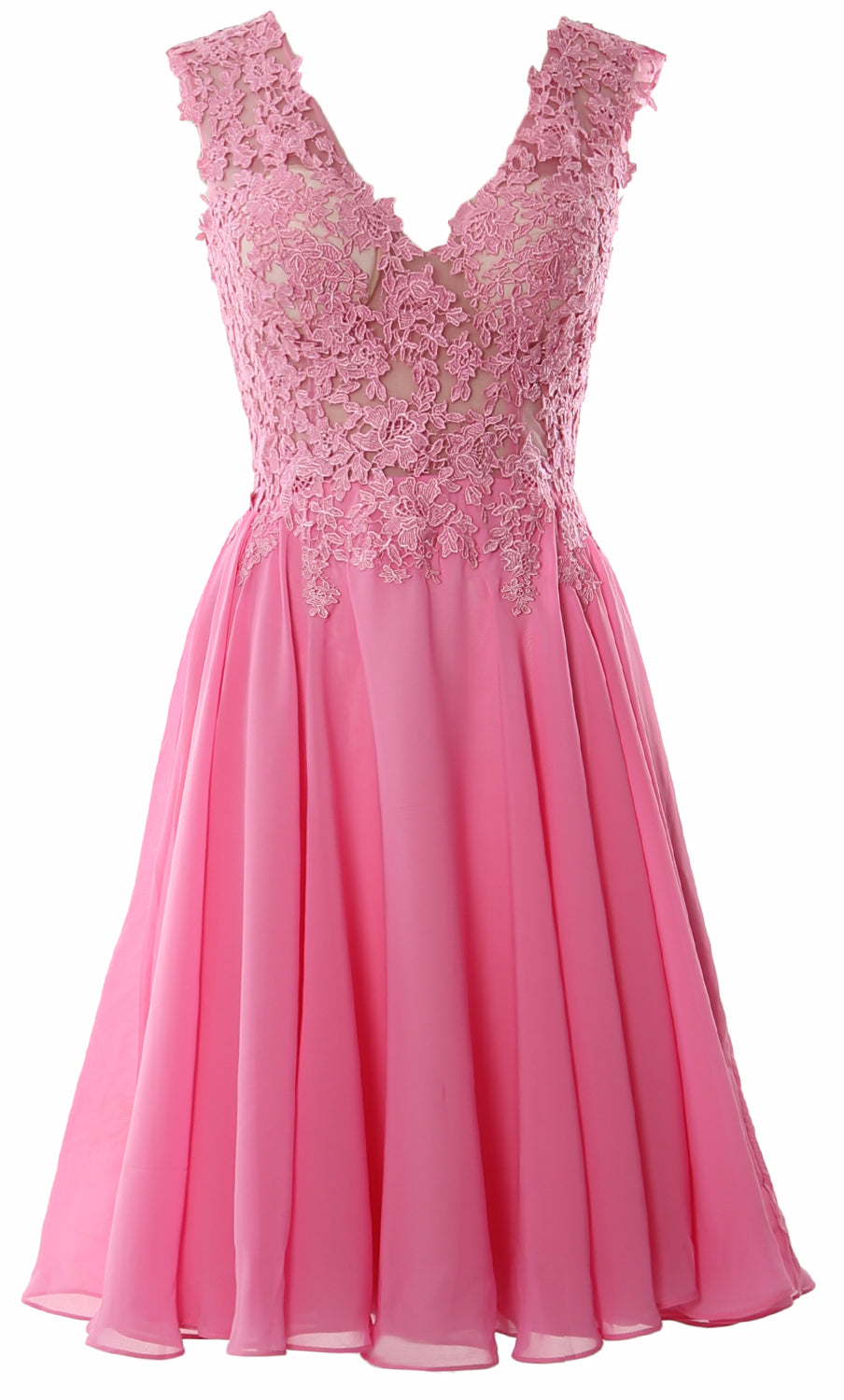 MACloth Gorgeous V Neck Cocktail Dress Short Lace Prom Homecoming Form MACloth Gorgeous V Neck Cocktail Dress Short Lace Prom Homecoming Form