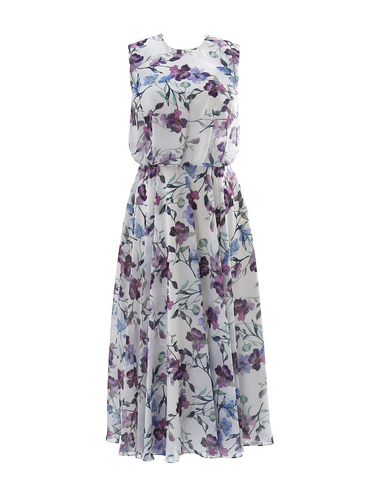 MissJophiel Women O Neck Plum Keyhole Back Tea Length Cocktail Wedding Party Bridesmaid Guest Dresses