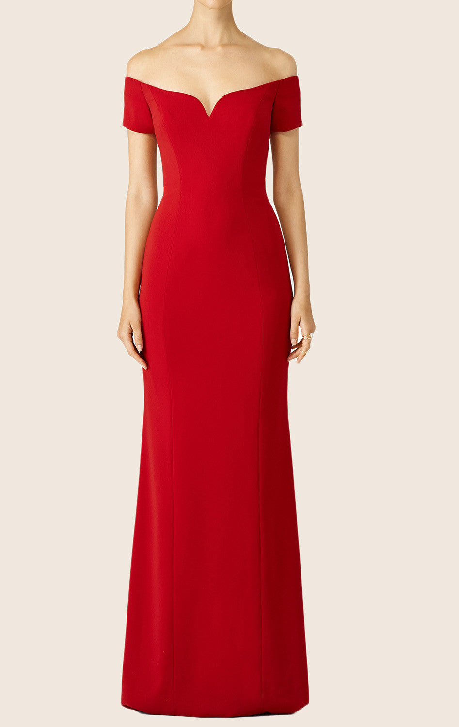 maxi red prom dress Ladivine CD868 - Long Sheath Dress