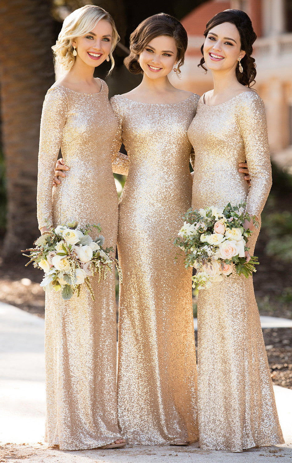 slim fit dress slacks Sequin Rose Gold Dress | Rose Gold Maxi Dress