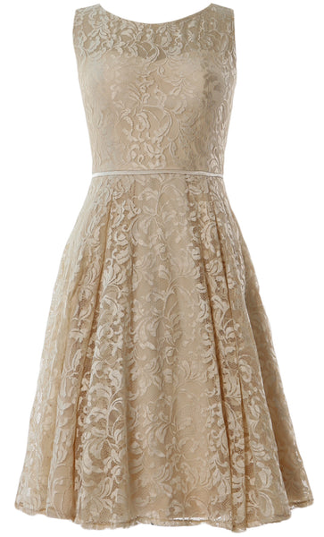 MACloth Women Lace Cocktail Dresses Vintage Short Wedding Party Guest Mother