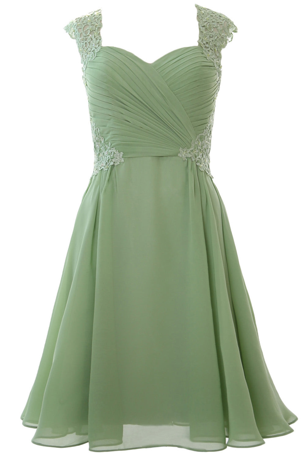 Macloth Women Cap Sleeve Cocktail Dress 2017 Short Wedding Party Formal Gown Eggplant / Above Knee / Custom Size