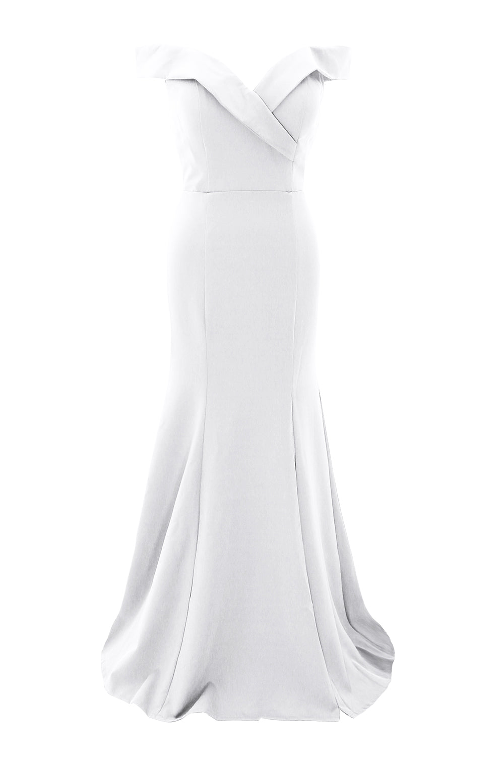 MACloth Vestido largo de sirena con hombros descubiertos para fiesta de boda, vestido formal de graduación para mujer