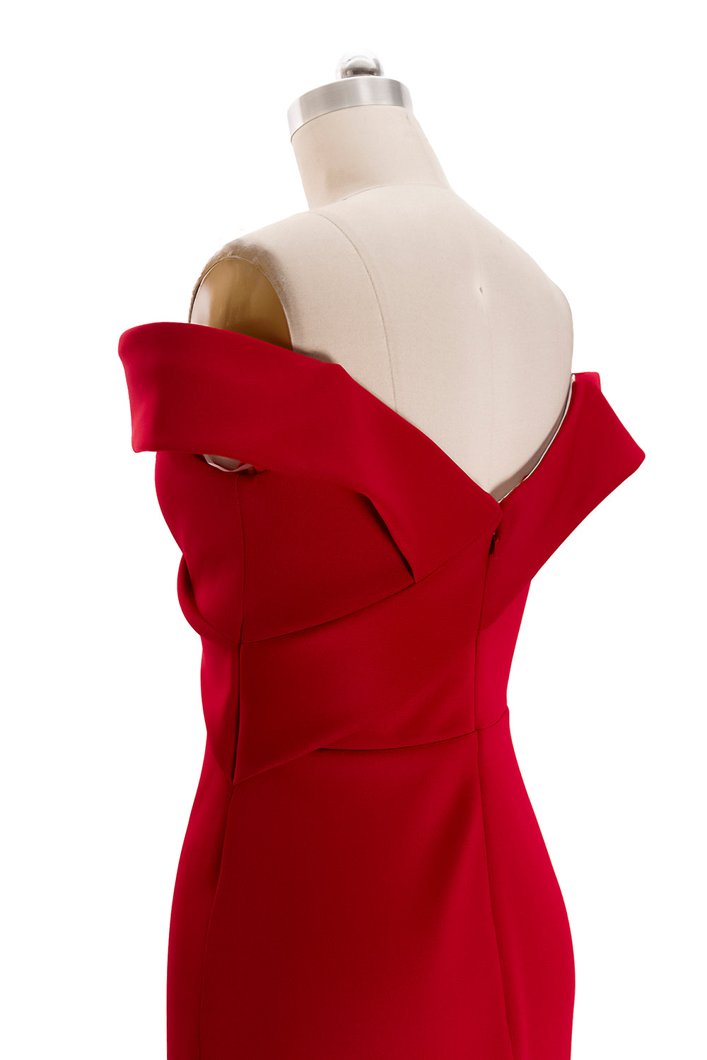 MACloth Damen Schulterfreies Meerjungfrauenkleid Lang Formales Ballkleid Hochzeitsfeierkleid