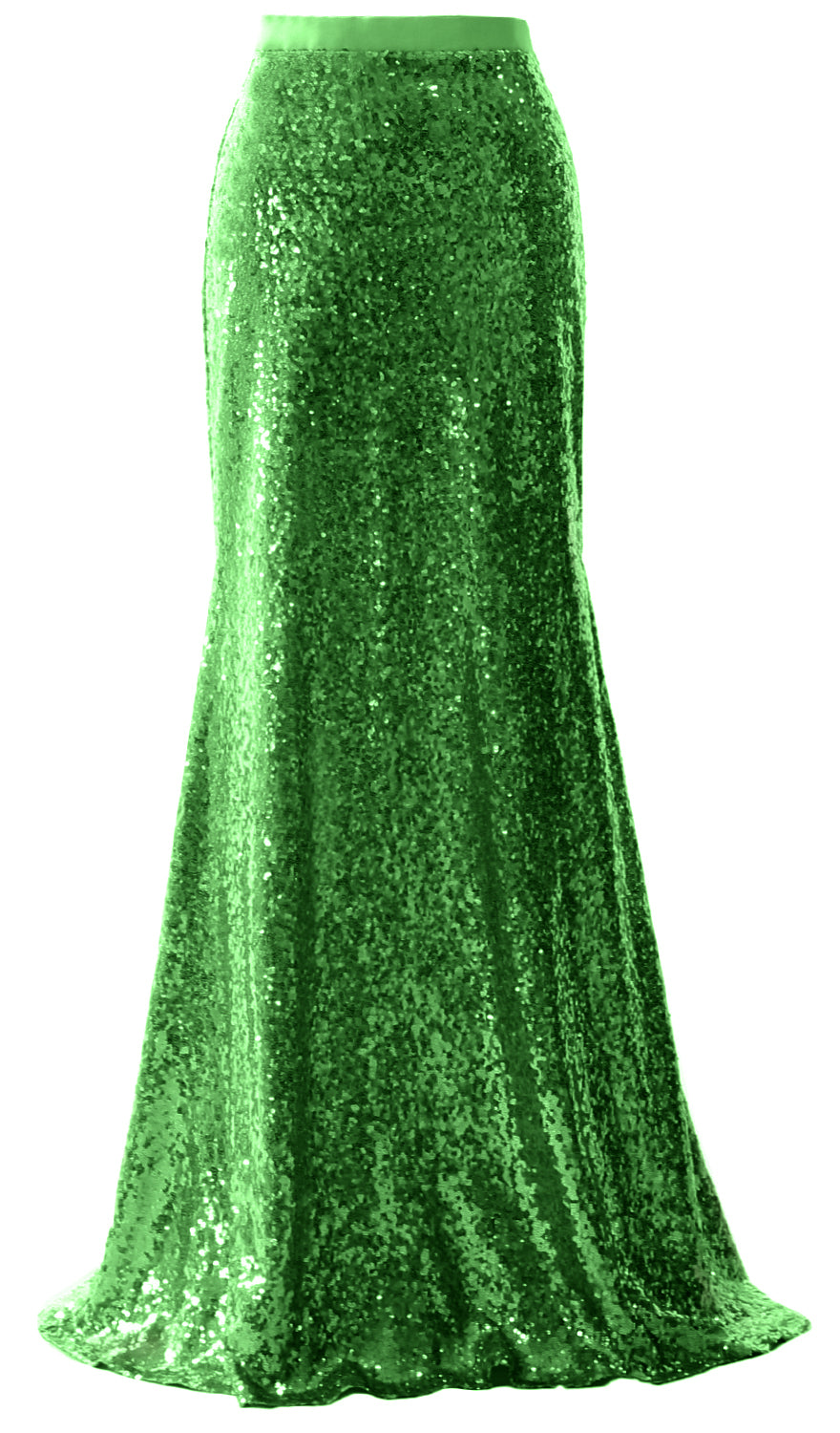 MACloth Elegant Sequin Long Mermaid Skirt Wedding Bridesmaid Party Dress