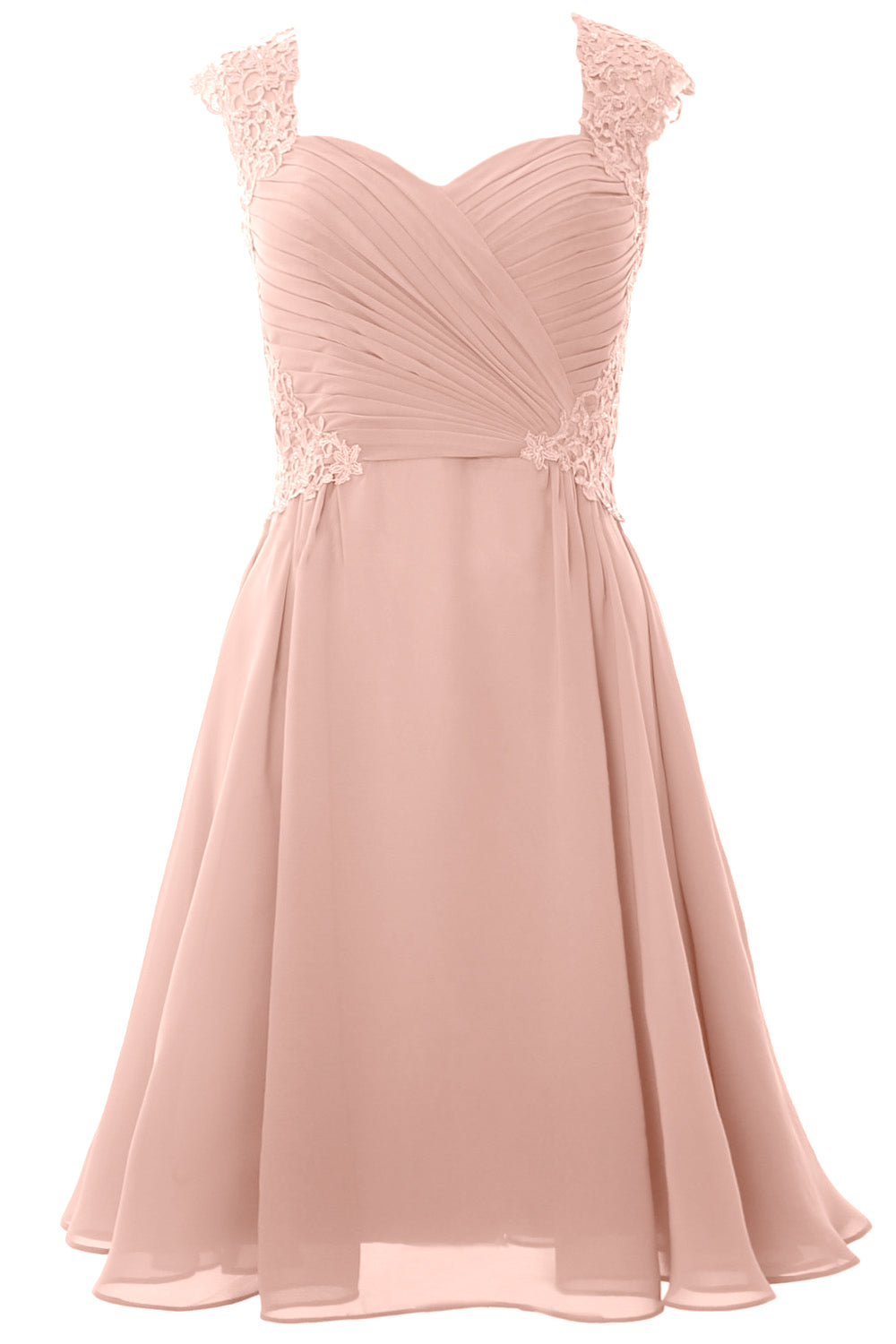 Vestido de cóctel de manga corta para mujer de MACloth 2017, vestido formal para fiesta de bodas corto