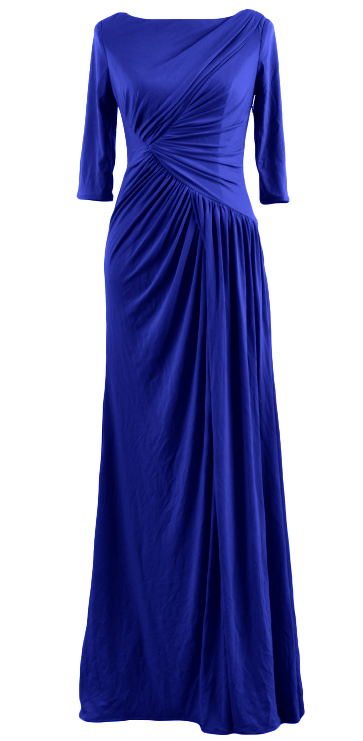 MACloth Damen Kleider für die Mutter der Braut, Halbarm, lang, Abendkleid, Partykleid