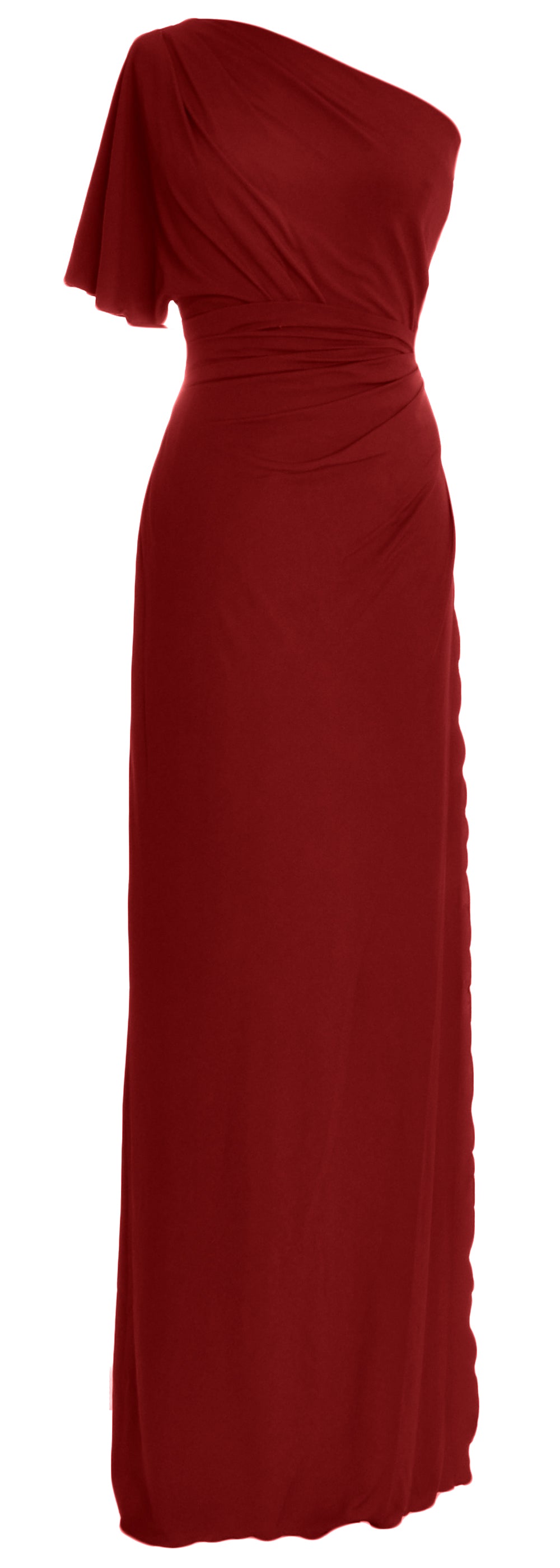 Vestido de fiesta de boda de jersey elegante de un solo hombro de MACloth