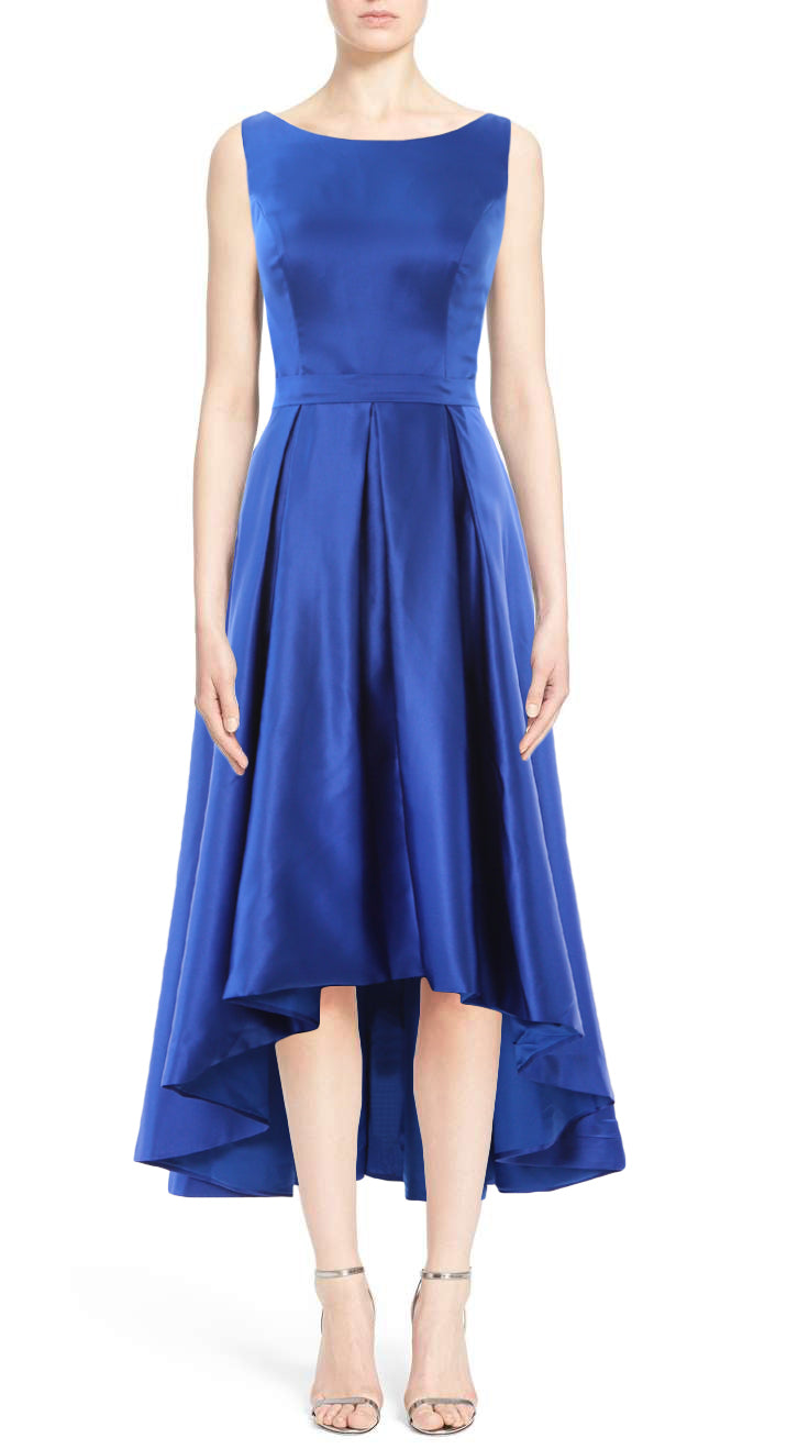 MACloth Hi-Lo Brautjungfernkleider Ärmellos Cocktail Hochzeit Party Abendkleid