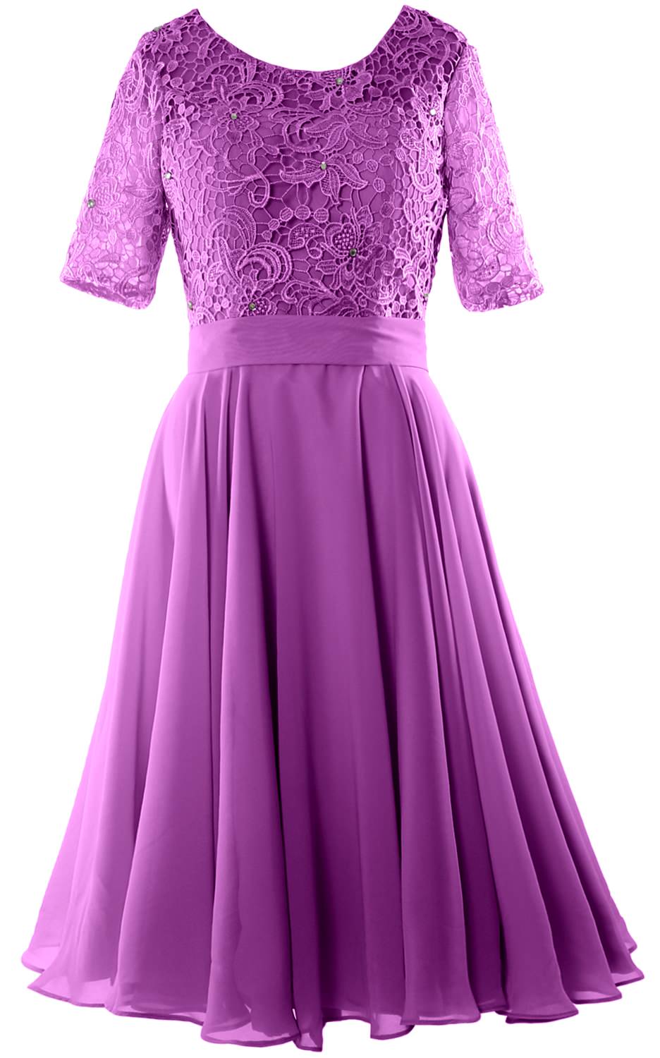 MACloth Women Short Mother Bride Dresses Half Sleeve Wedding Guest Din MACloth Women Short Mother Bride Dresses Half Sleeve Wedding Guest Din