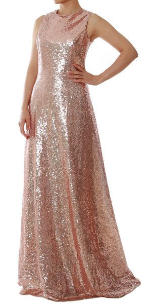 MACloth Elegant Sequin Long Bridesmaid Dress Simple Prom Gown Evening Gown