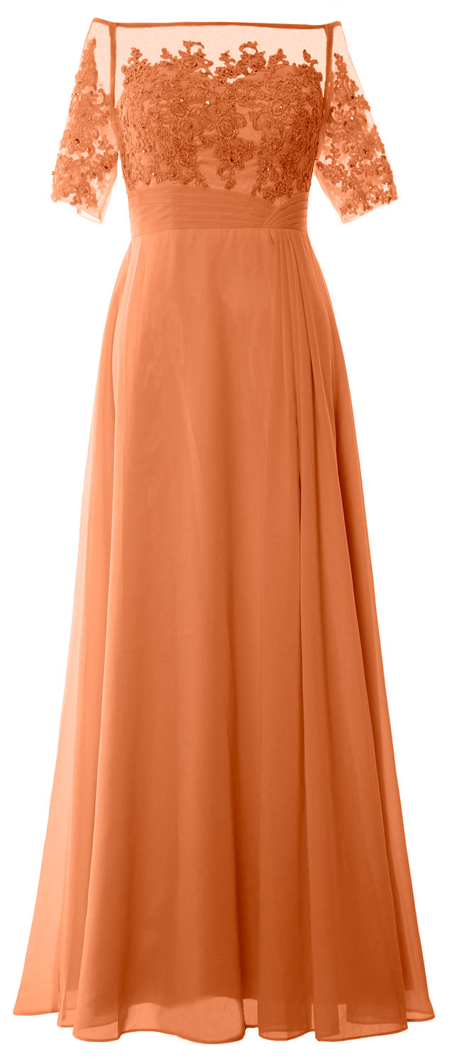 MACloth Women Off Shoulder Mother of Bride Dress Short Sleeve Lace Formal Gown Aqua / Above Knee / US12 MACloth Women Off Shoulder Mother of Bride Dress Short Sleeve Lace Formal Gown Aqua / Above Knee / US12
