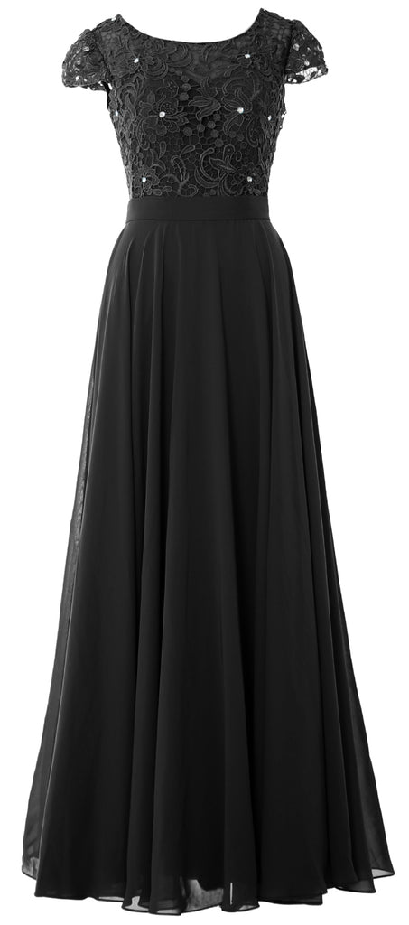 Femvy Georgette Maxi Gown For Women Black_S : Amazon.in: Fashion