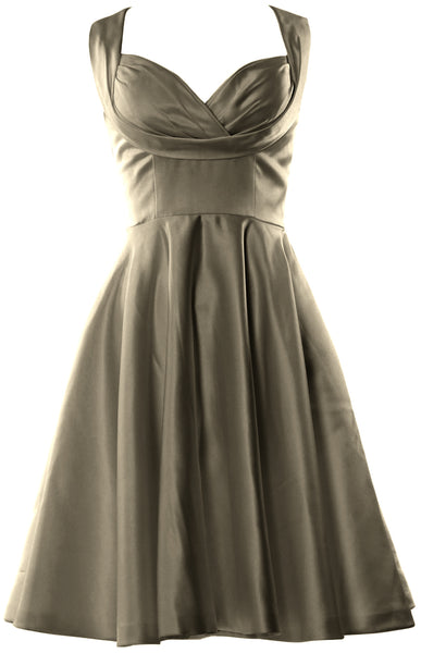 MACloth Women Fitted Sweetheart Knee Length Wedding Party Bridesmaid Dress