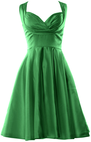 MACloth Women Fitted Sweetheart Knee Length Wedding Party Bridesmaid Dress