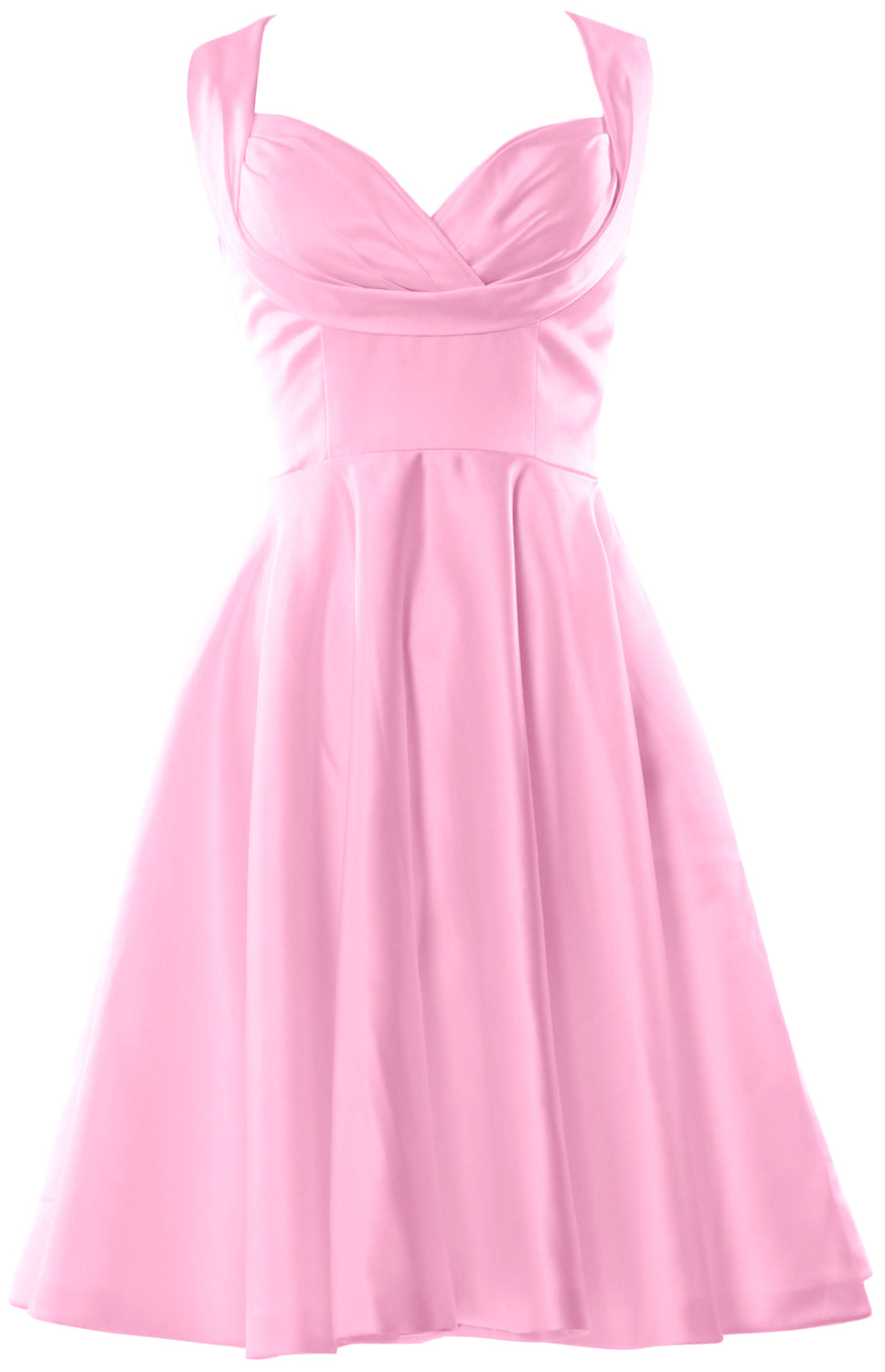 MACloth Women Fitted Sweetheart Knee Length Wedding Party Bridesmaid Dress
