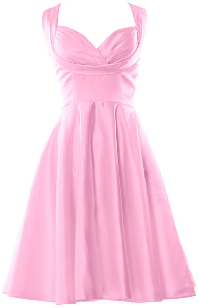 MACloth Women Fitted Sweetheart Knee Length Wedding Party Bridesmaid Dress