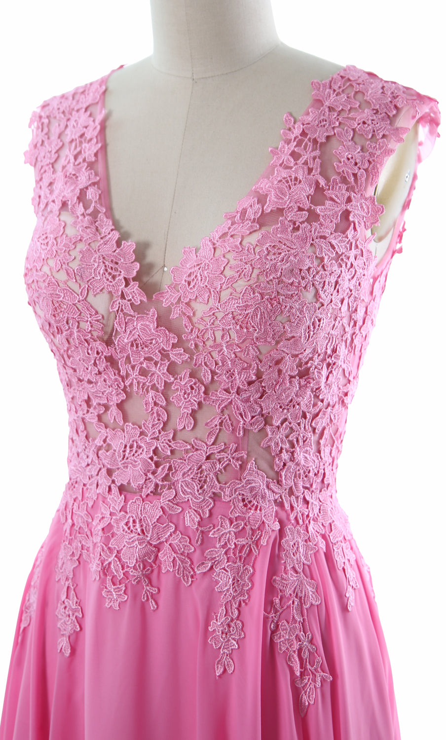 MACloth Gorgeous V Neck Cocktail Dress Short Lace Prom Homecoming Formal Gown