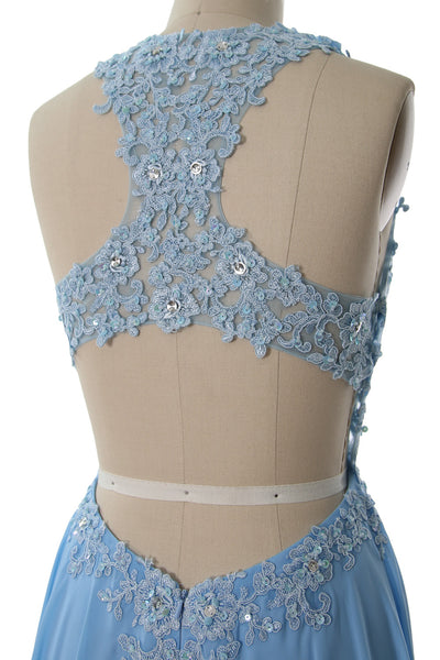 MACloth Women High Neck Lace Cocktail Dress Short Prom Homecoming Formal Gown