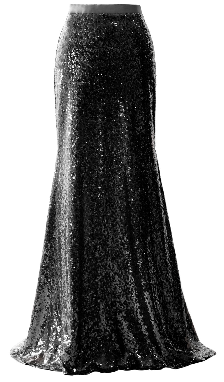 MACloth Elegant Sequin Long Mermaid Skirt Wedding Bridesmaid Party Dress