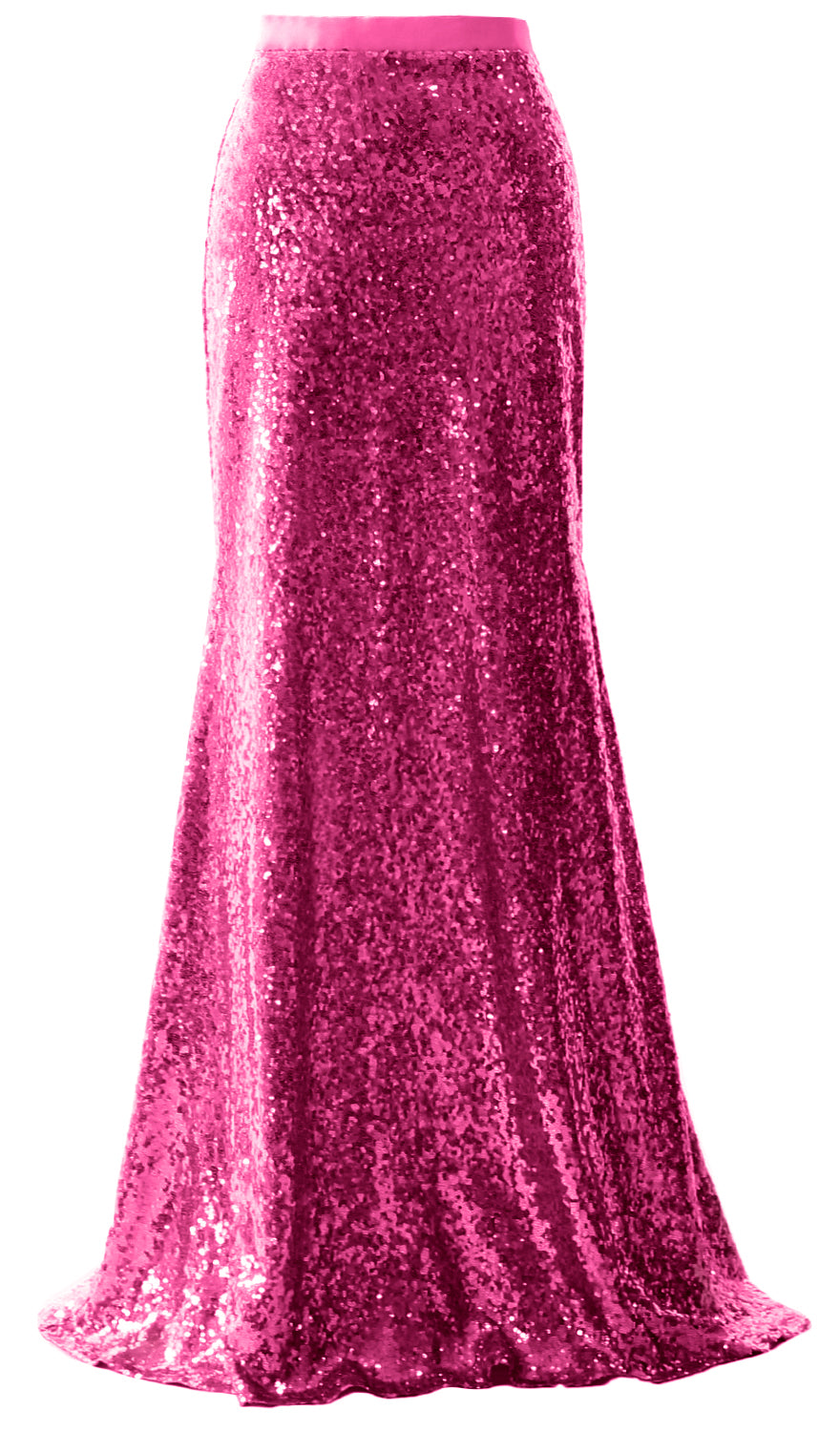 MACloth Elegant Sequin Long Mermaid Skirt Wedding Bridesmaid Party Dress