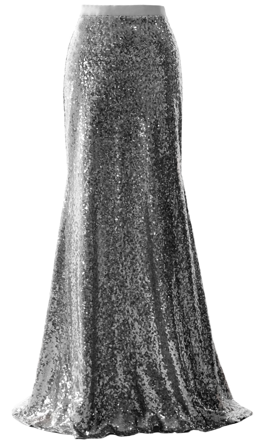 MACloth Elegant Sequin Long Mermaid Skirt Wedding Bridesmaid Party Dress