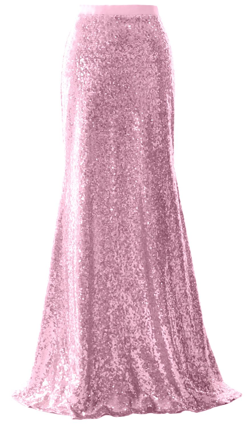 MACloth Elegant Sequin Long Mermaid Skirt Wedding Bridesmaid Party Dress