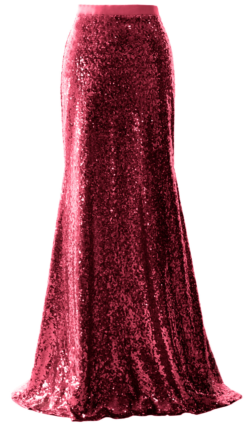 MACloth Elegant Sequin Long Mermaid Skirt Wedding Bridesmaid Party Dress