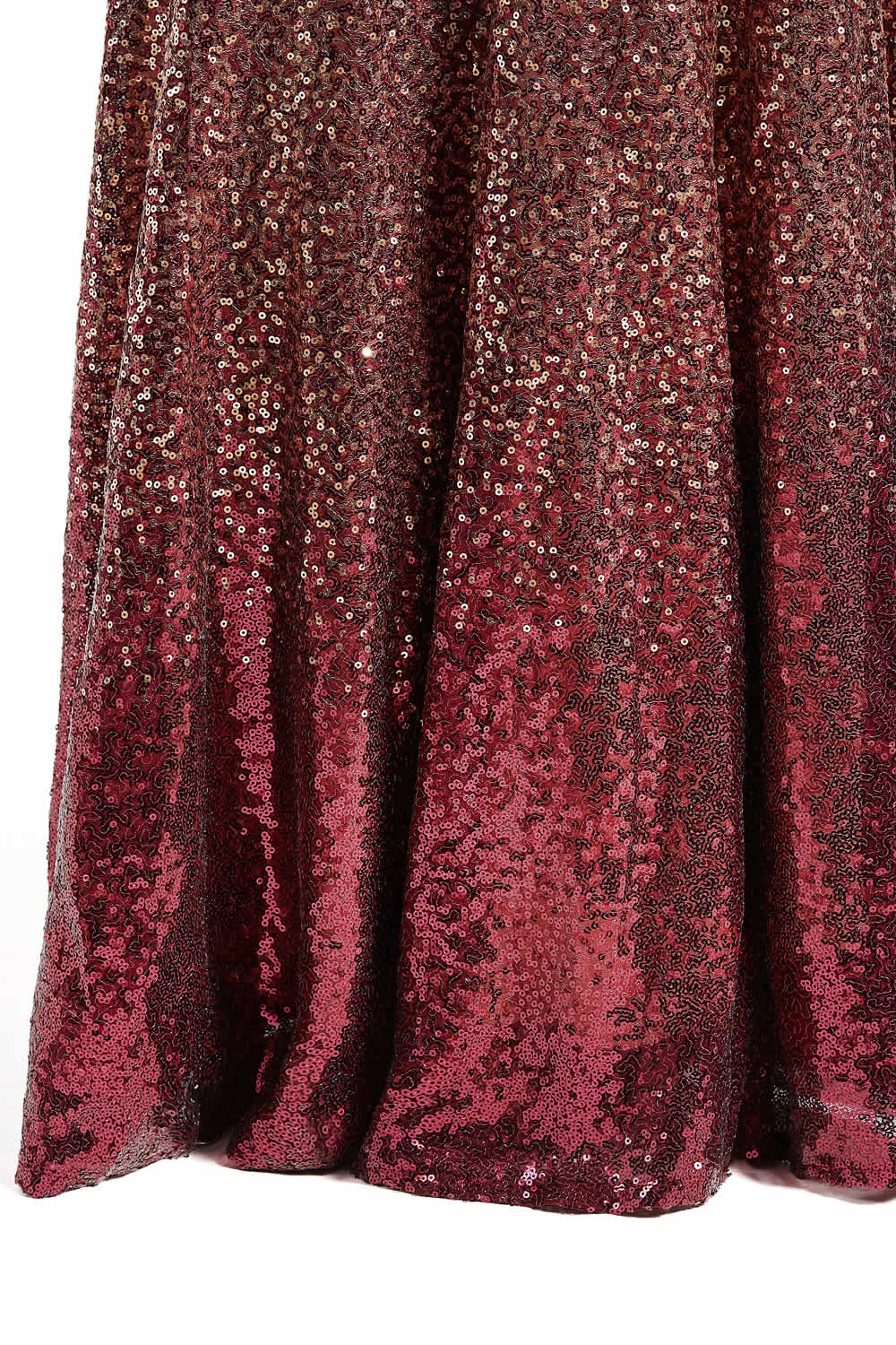 MACloth - Vestidos de fiesta de sirena con degradado dorado burdeos, vestido de noche largo para fiesta de boda