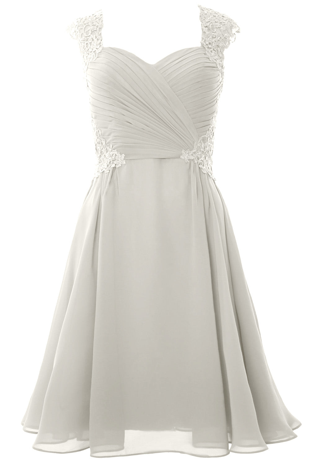 Vestido de cóctel de manga corta para mujer de MACloth 2017, vestido formal para fiesta de bodas corto