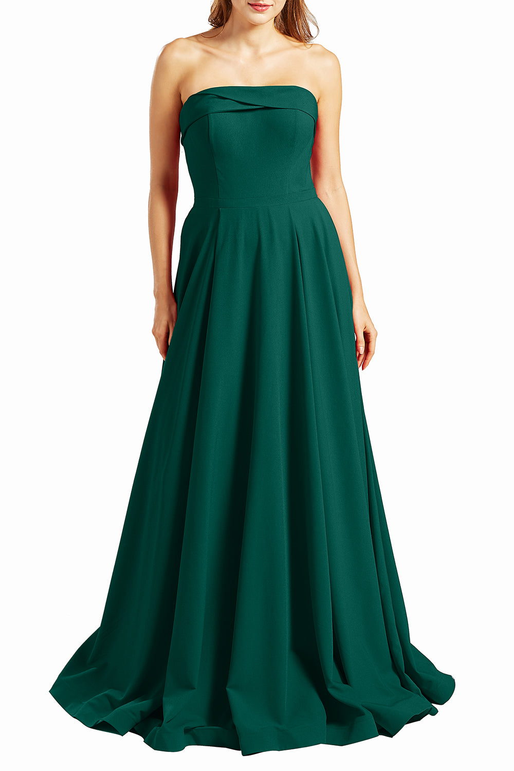 MACloth Vestidos de fiesta para mujer sin tirantes, largos, formales, de noche, estilo militar