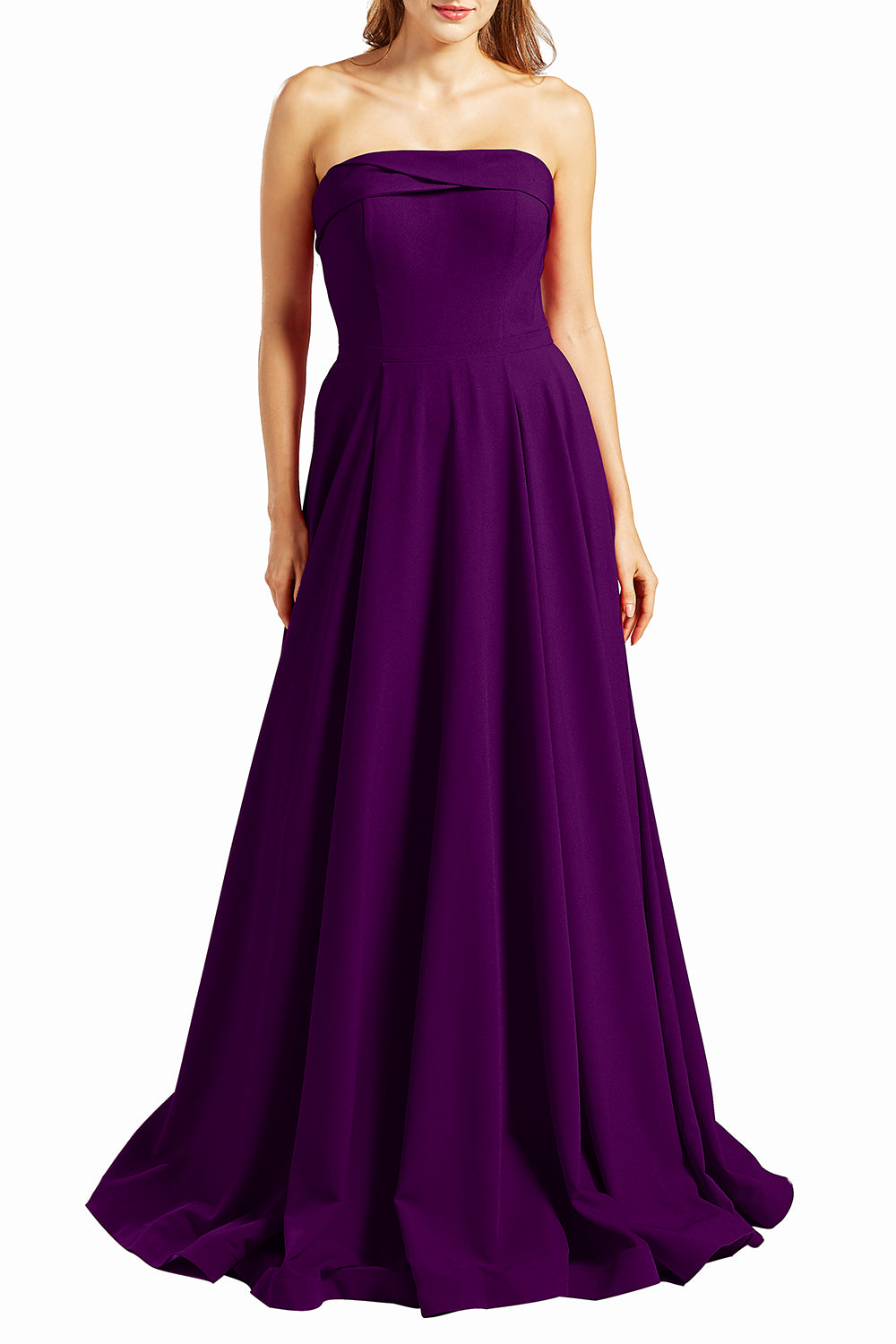 MACloth Vestidos de fiesta para mujer sin tirantes, largos, formales, de noche, estilo militar