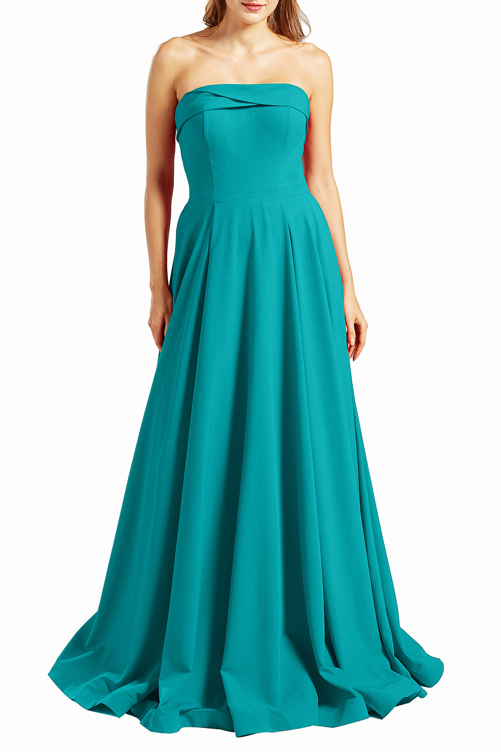 MACloth Vestidos de fiesta para mujer sin tirantes, largos, formales, de noche, estilo militar