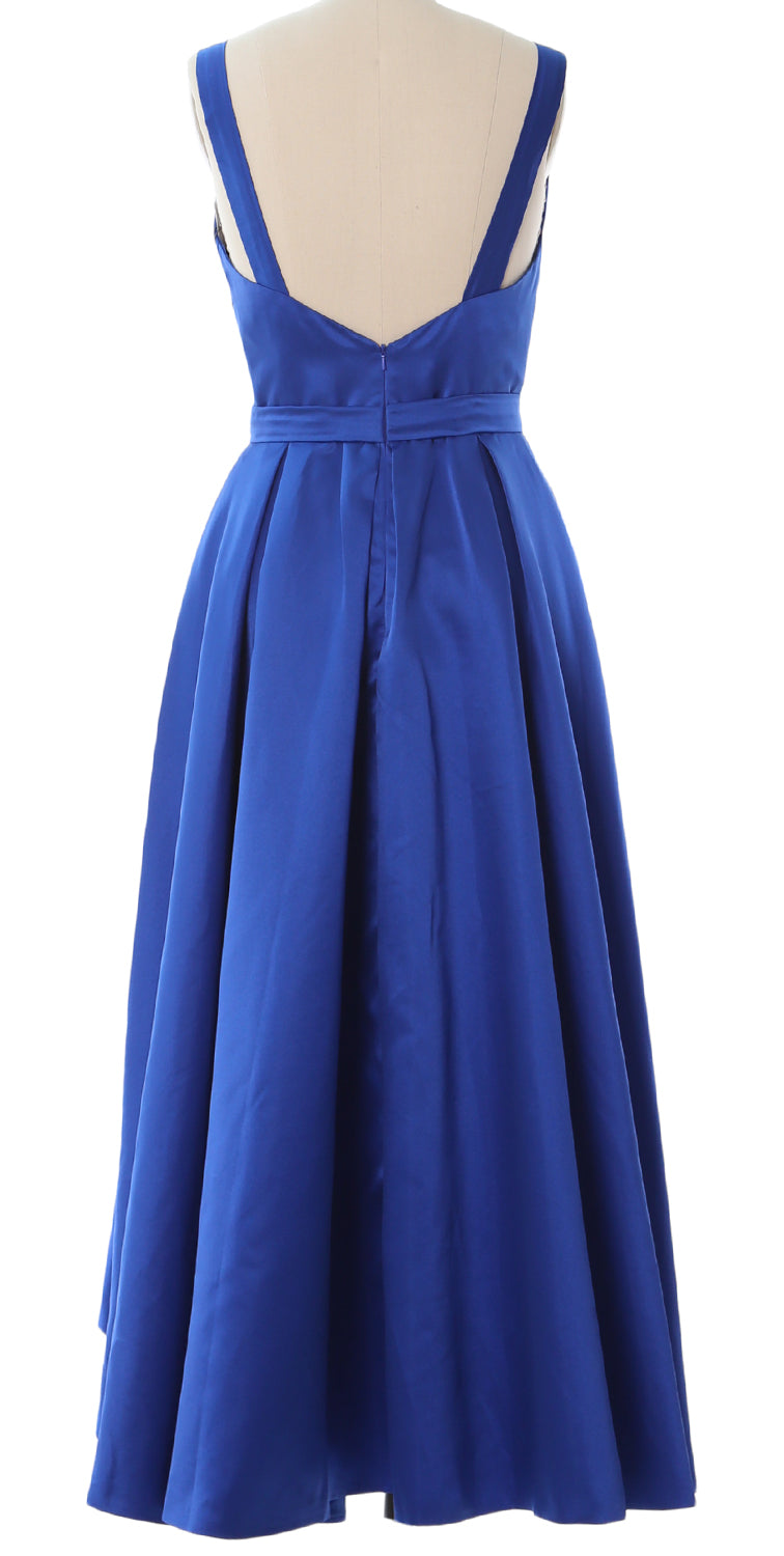 MACloth Hi-Lo Brautjungfernkleider Ärmellos Cocktail Hochzeit Party Abendkleid