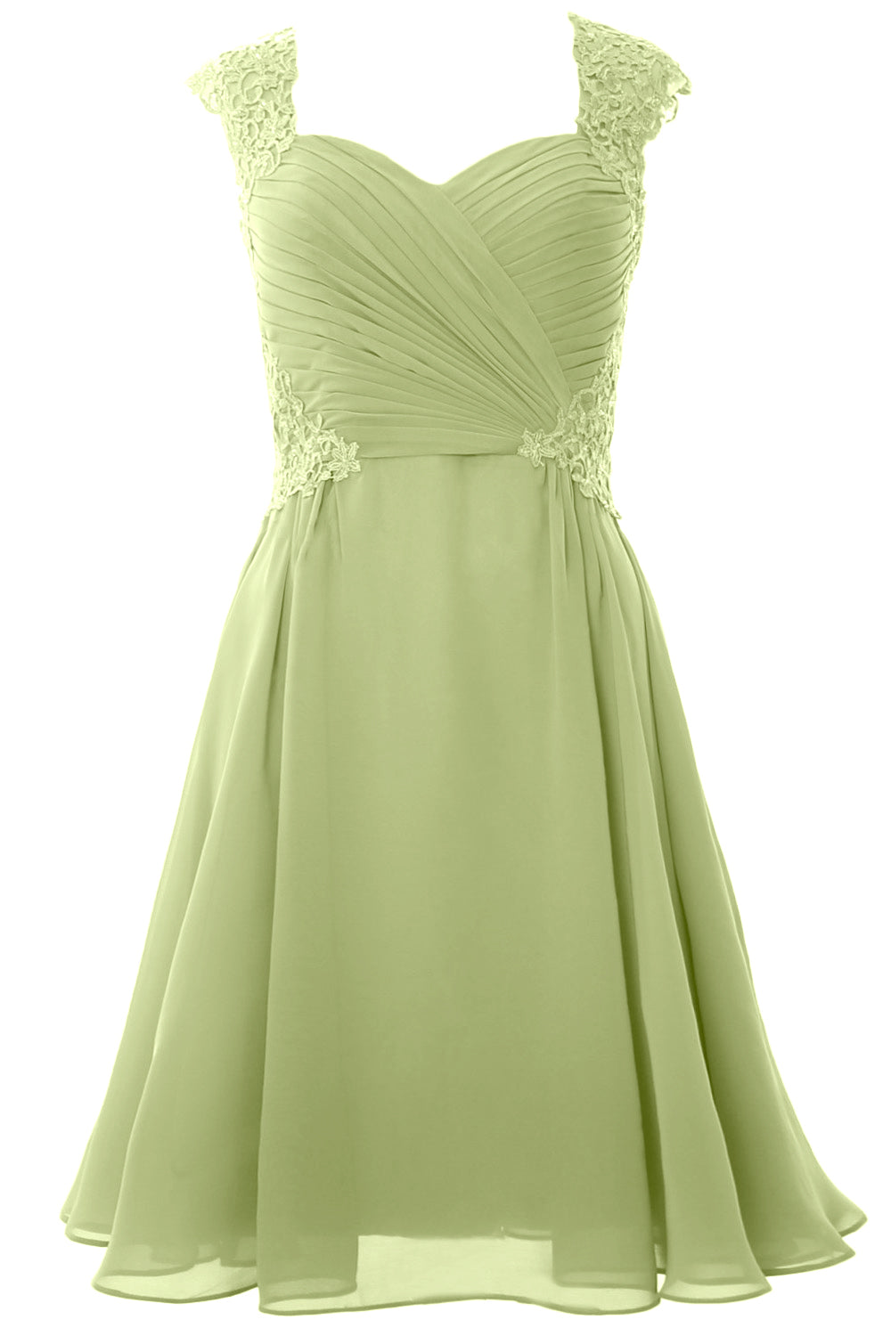 Vestido de cóctel de manga corta para mujer de MACloth 2017, vestido formal para fiesta de bodas corto