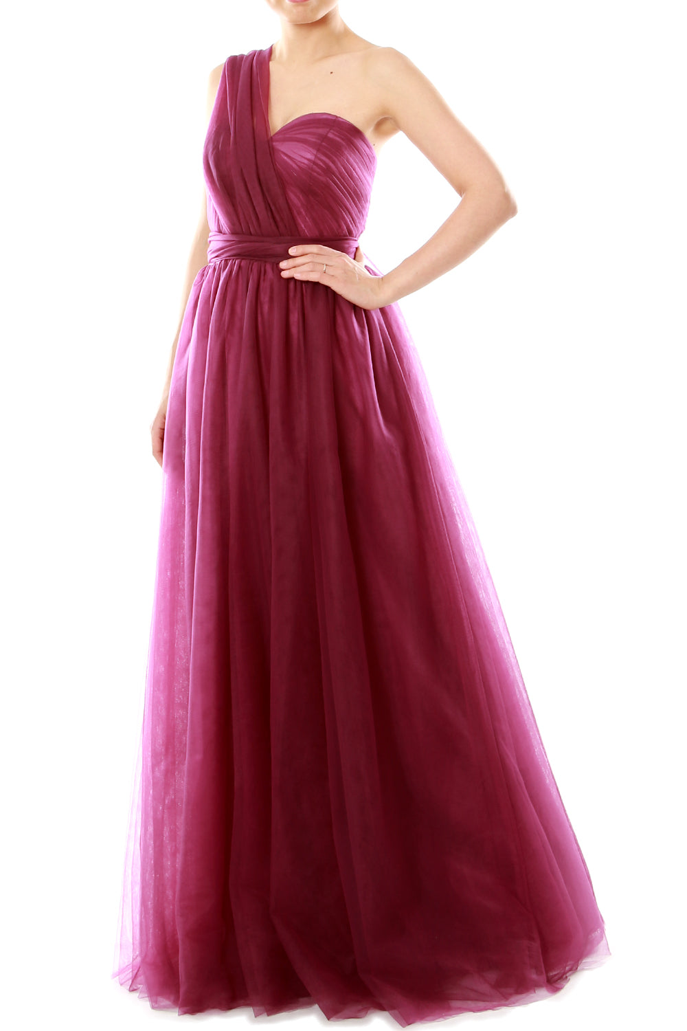 MACloth Damen-Kleid, fließend, wandelbar, lang, für Hochzeit, Party, Brautjungfern