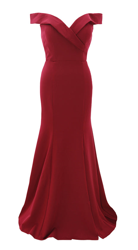 MACloth Long Mermaid Off Shoulder Wedding Party Dresses Women Formal Prom Gown