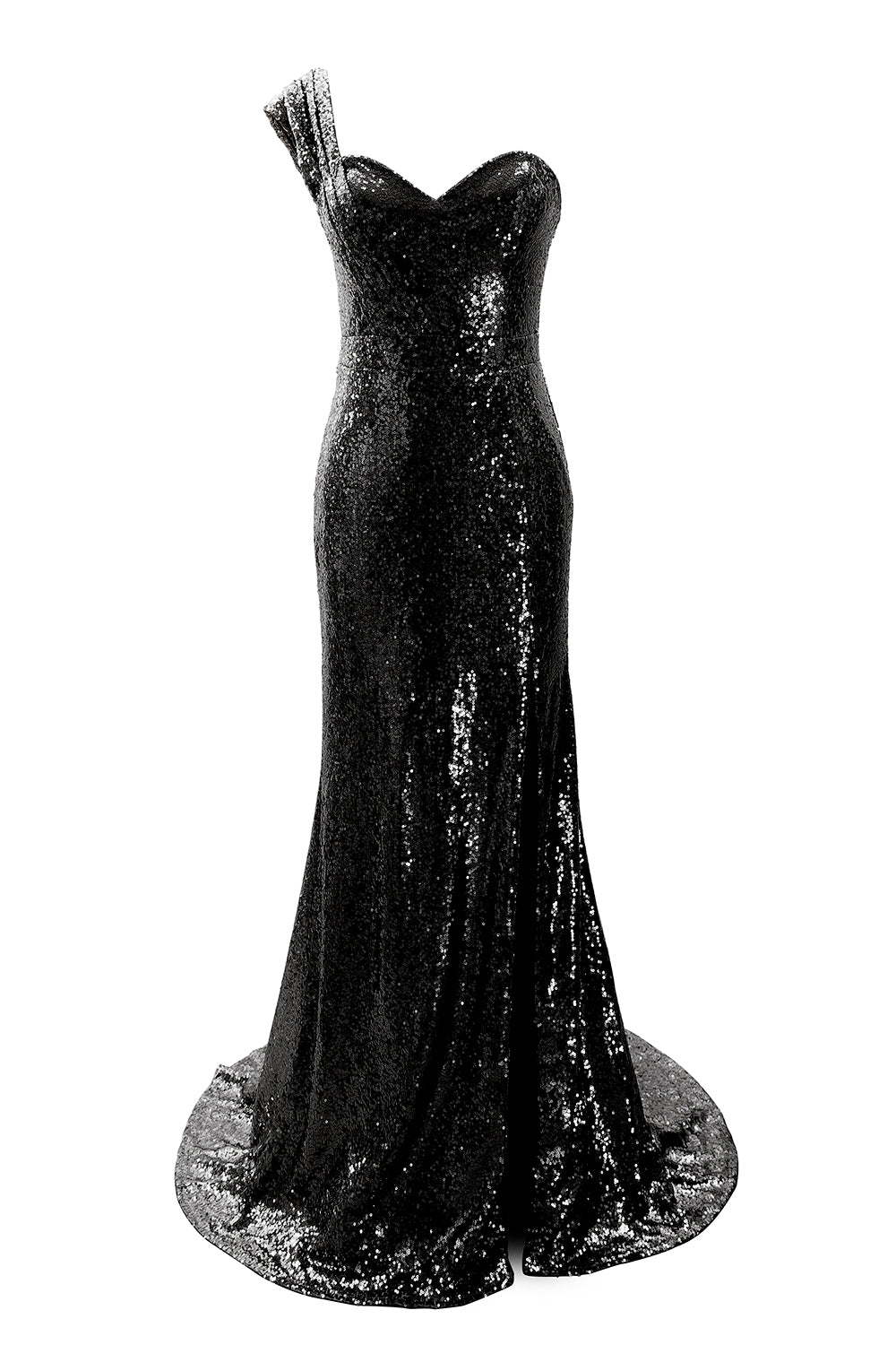 MACloth Women Sequin Bridesmaid Dress One Shoulder Long Prom Evening G MACloth Women Sequin Bridesmaid Dress One Shoulder Long Prom Evening G