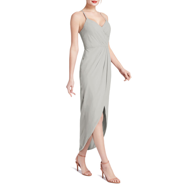MACloth Women Hi Lo Sweetheart Wrap Causal Party Cocktail Dresses Semi-Formal