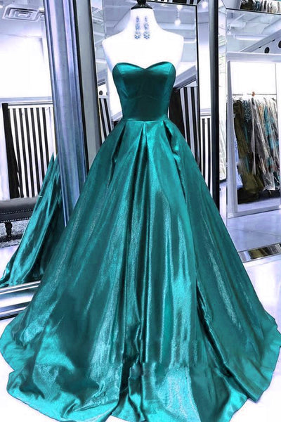 MACloth Strapless Sweetheart Ball Gown Prom Dress Burgundy Formal Evening Gown