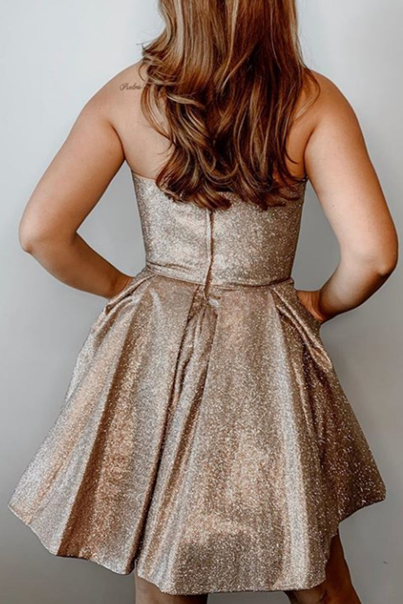 MACloth Halter O Neck Mini Prom Homecoming Dress Mocha Silver Cocktail Party Dress US22W / Royal Blue Silver MACloth Halter O Neck Mini Prom Homecoming Dress Mocha Silver Cocktail Party Dress US22W / Royal Blue Silver