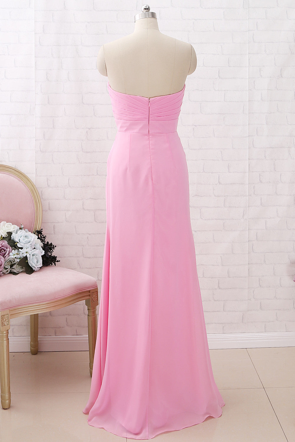 MACloth Strapless Sweetheart Chiffon Maxi Bridesmaid Dress Formal Even MACloth Strapless Sweetheart Chiffon Maxi Bridesmaid Dress Formal Even