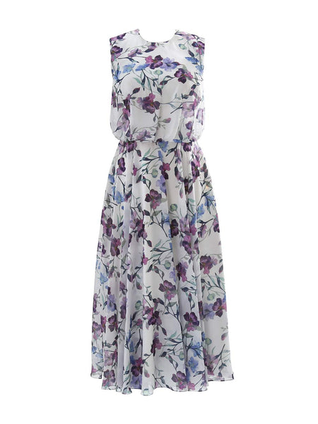 MissJophiel Women O Neck Plum Keyhole Back Tea Length Cocktail Wedding Party Bridesmaid Guest Dresses