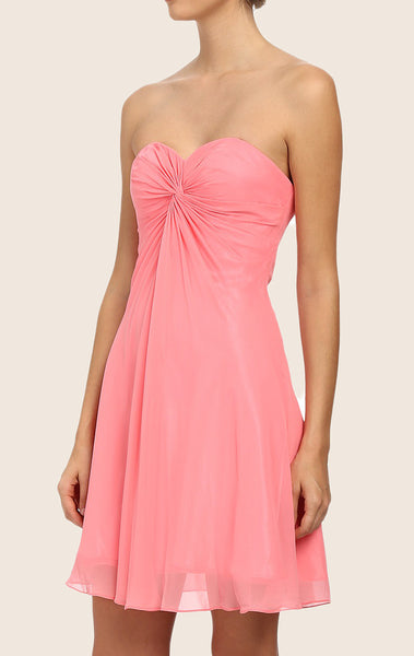 MACloth Strapless Sweetheart Chiffon Cocktail Dress Wedding Party Dress