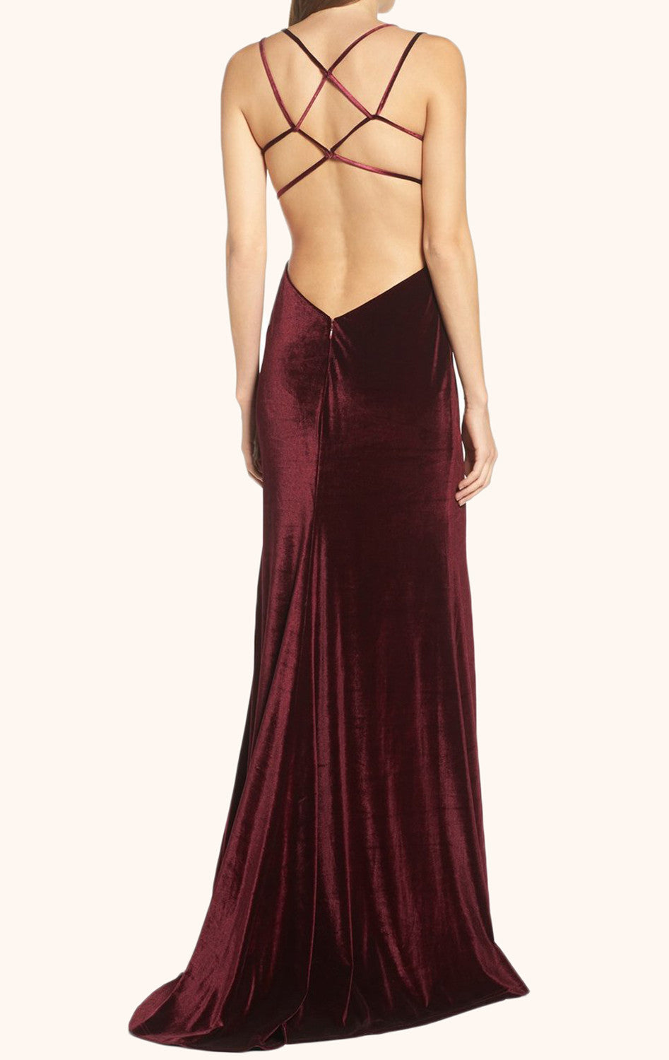 backless velvet prom dress Vienna Prom 82035 Pink Velvet Prom Dress Size 4 Sequins Backless Glass Slipper