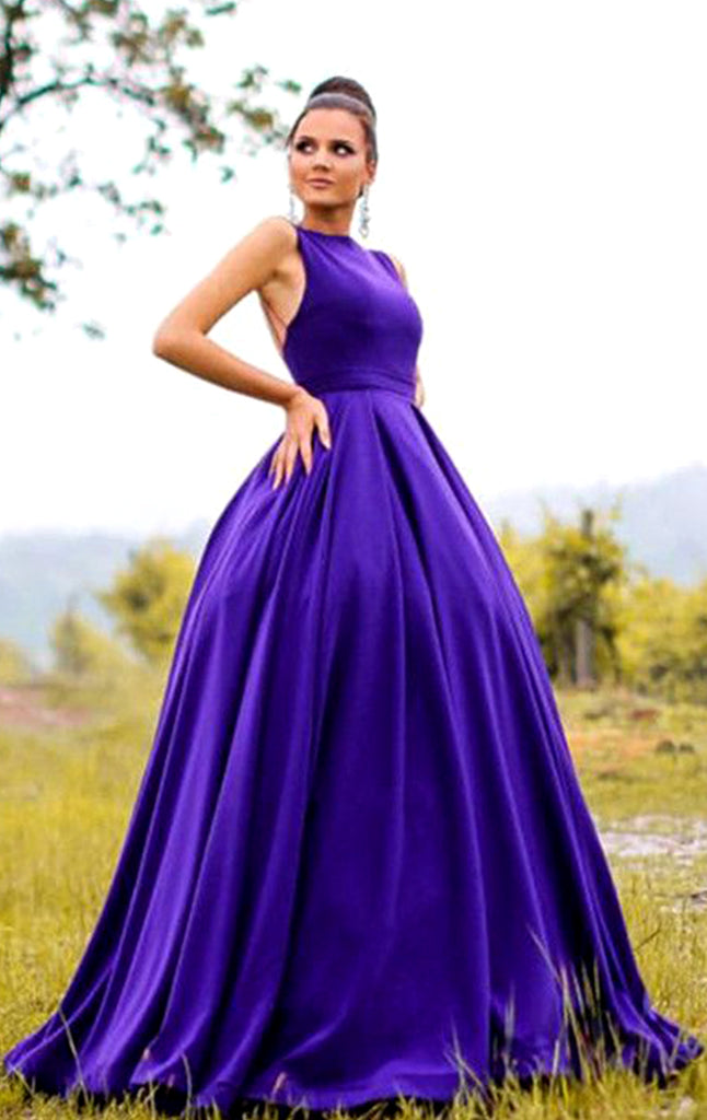 Graceful Purple Sequins & Thread Anarkali Gown.