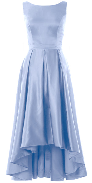 MACloth Hi-Lo Bridesmaid Dresses Sleeveless Cocktail Wedding Party Formal Gown