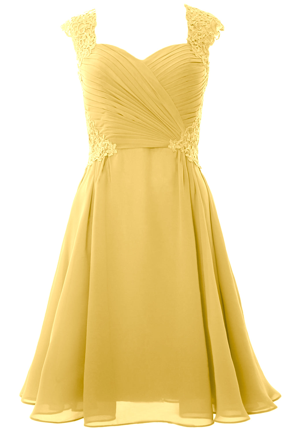 Vestido de cóctel de manga corta para mujer de MACloth 2017, vestido formal para fiesta de bodas corto