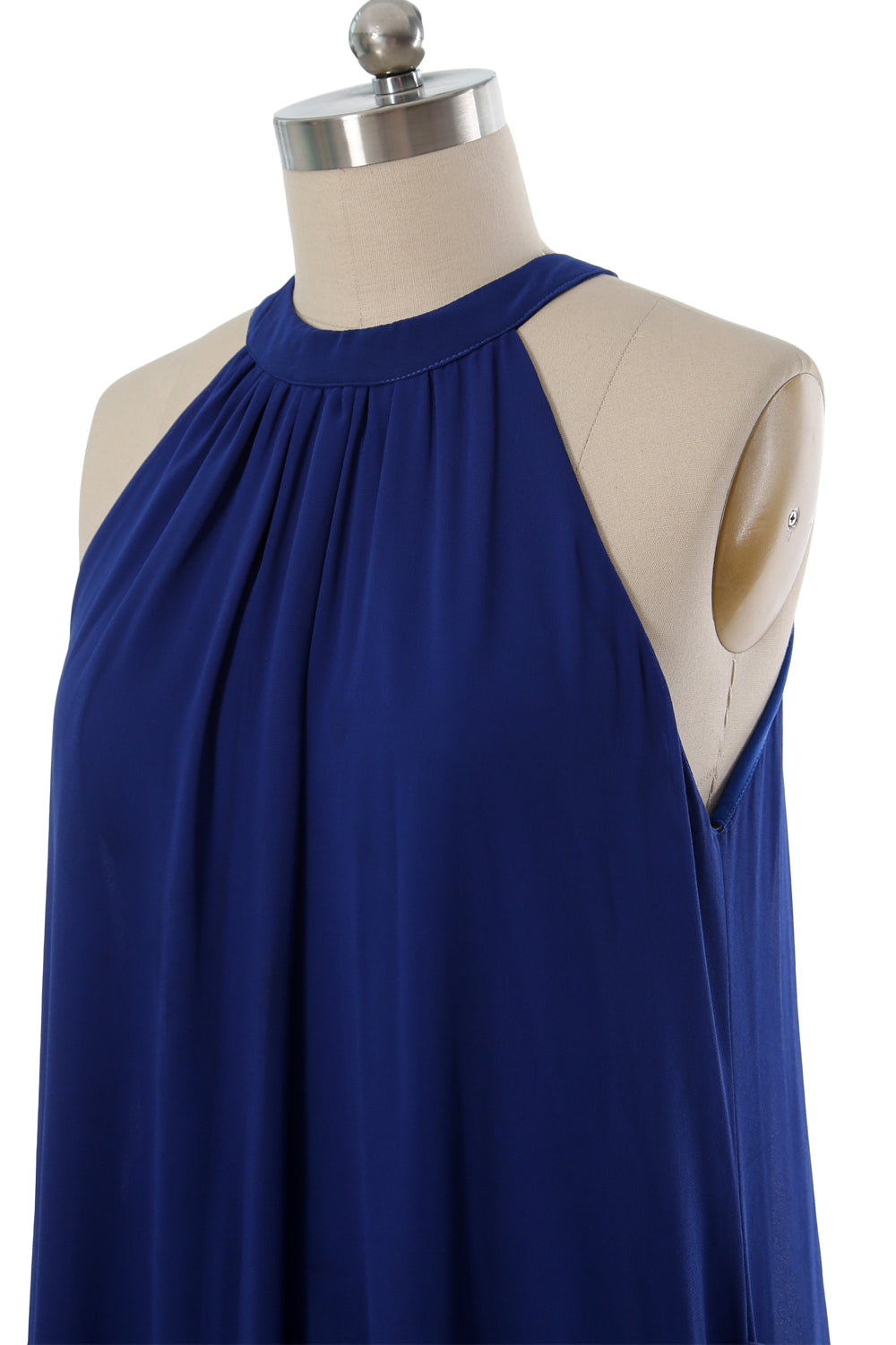 MACloth Damen Neckholder Chiffon Lange Hochzeit Party Brautjungfernkleider Mutter