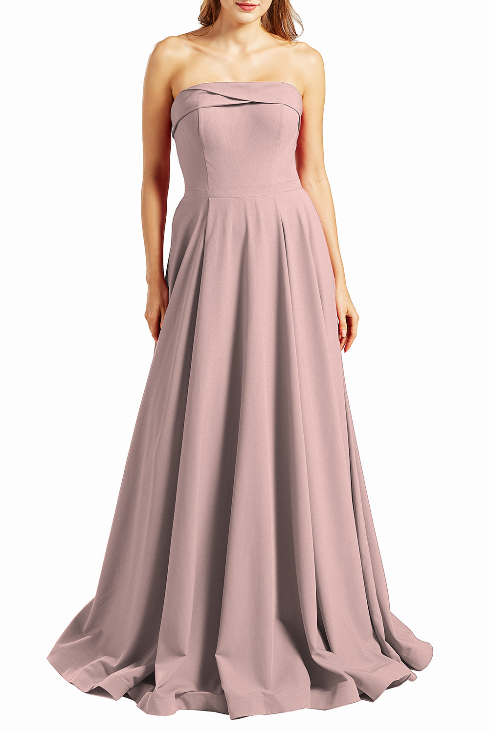 MACloth Vestidos de fiesta para mujer sin tirantes, largos, formales, de noche, estilo militar